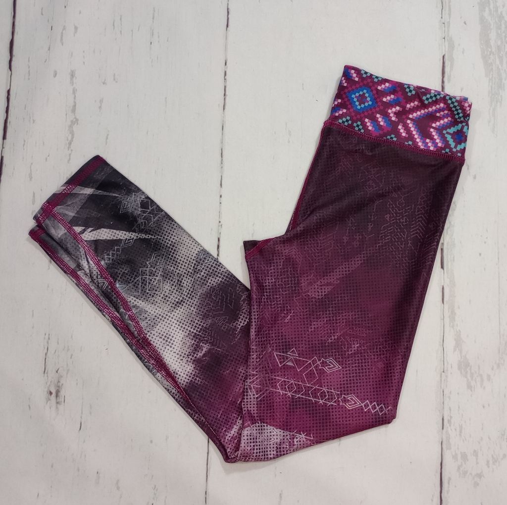Evolution & Creation Active Purple/Black Athleisure Athletic Leggings